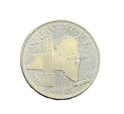 1969 New York- States of the Union- Franklin Mint- Sterling Silver Medal- Empire State