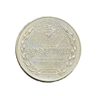 1969 Connecticut - States of the Union- Franklin Mint- Sterling Silver Medal -Constitution State