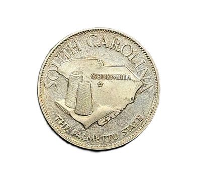 1969 South Carolina- States of the Union- Franklin Mint- Sterling Silver Medal- Palmetto State