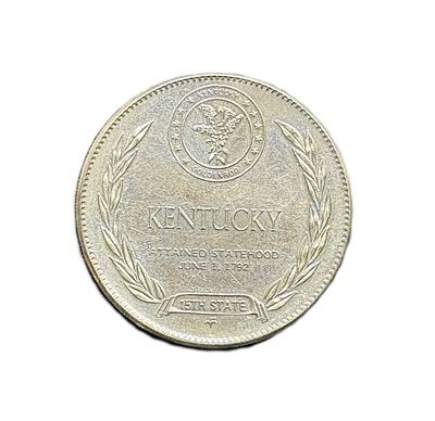 1969 Kentucky- States of the Union- Franklin Mint- Sterling Silver Medal- Bluegrass State