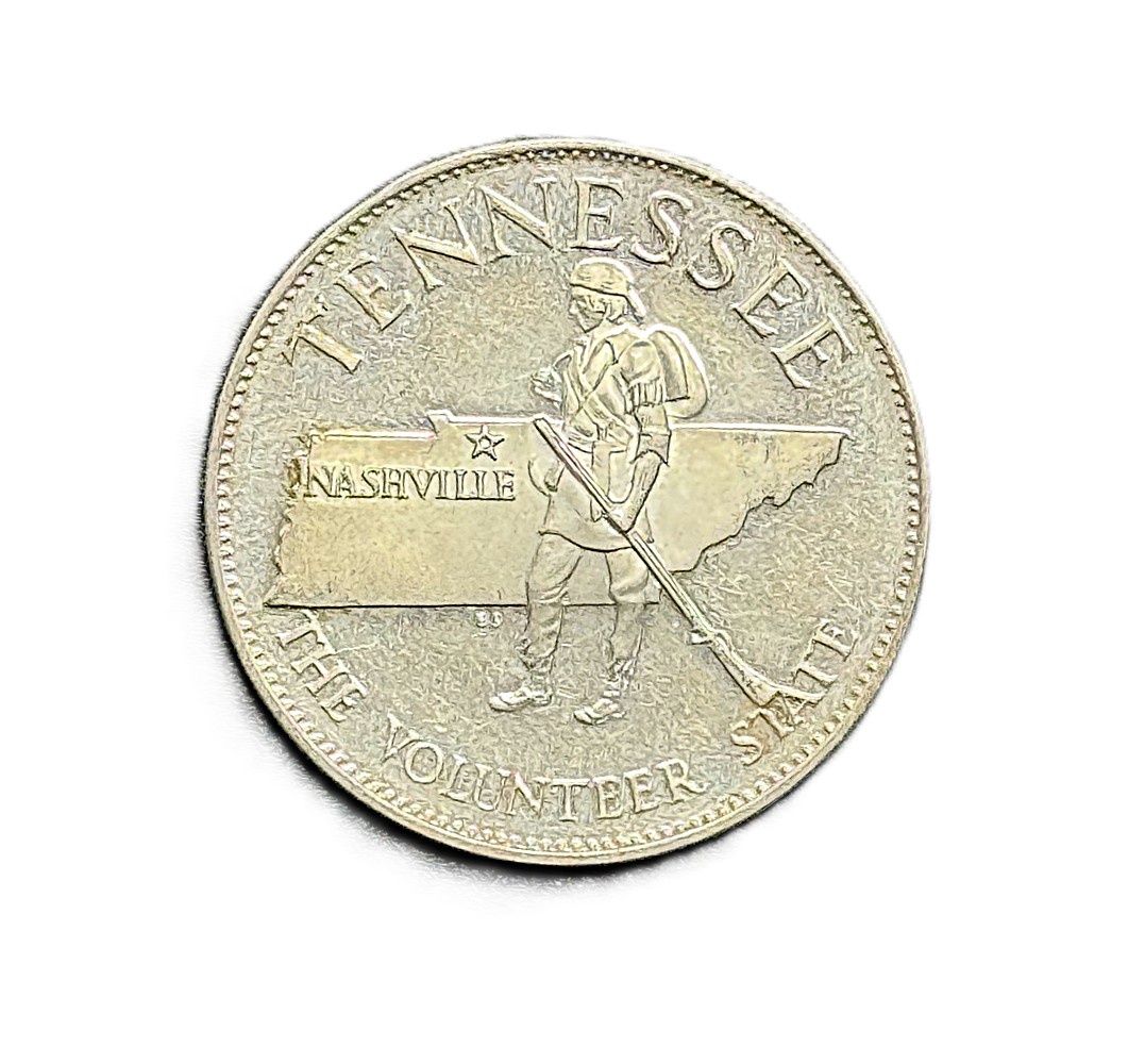 1969 Franklin Mint States of the Union Tennessee Sterling Silver Proof Medal Volunteer State