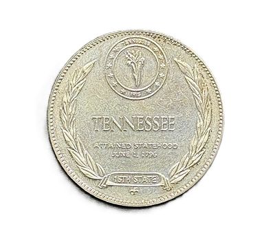 1969 Tennessee- States of the Union- Franklin Mint- Sterling Silver Medal- Volunteer State