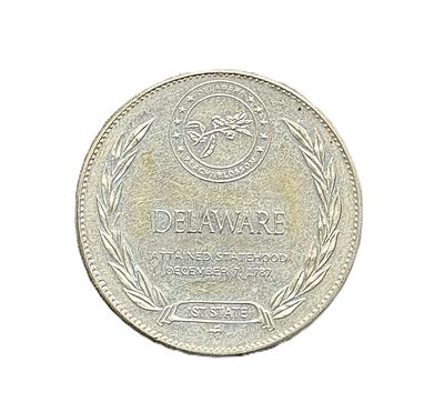 1969 Delaware- States of the Union- Franklin Mint- Sterling Silver Medal First State