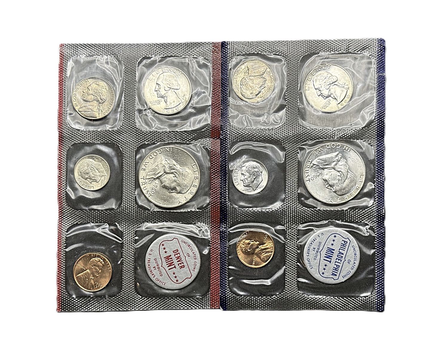 1960 U.S. Mint Uncirculated Coin Set Original Packaging