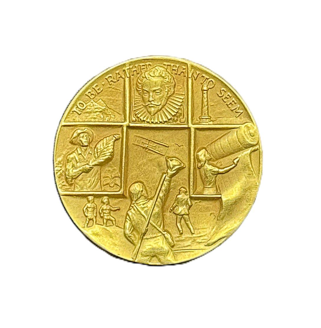 1976 North Carolina Bicentennial 18K Gold Medal #675/1000 Medallic Art Co. Mico Kaufman with Case &amp; COA
