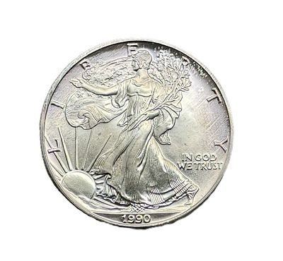1990 American Silver Eagle 1 oz Silver Bullion Coin