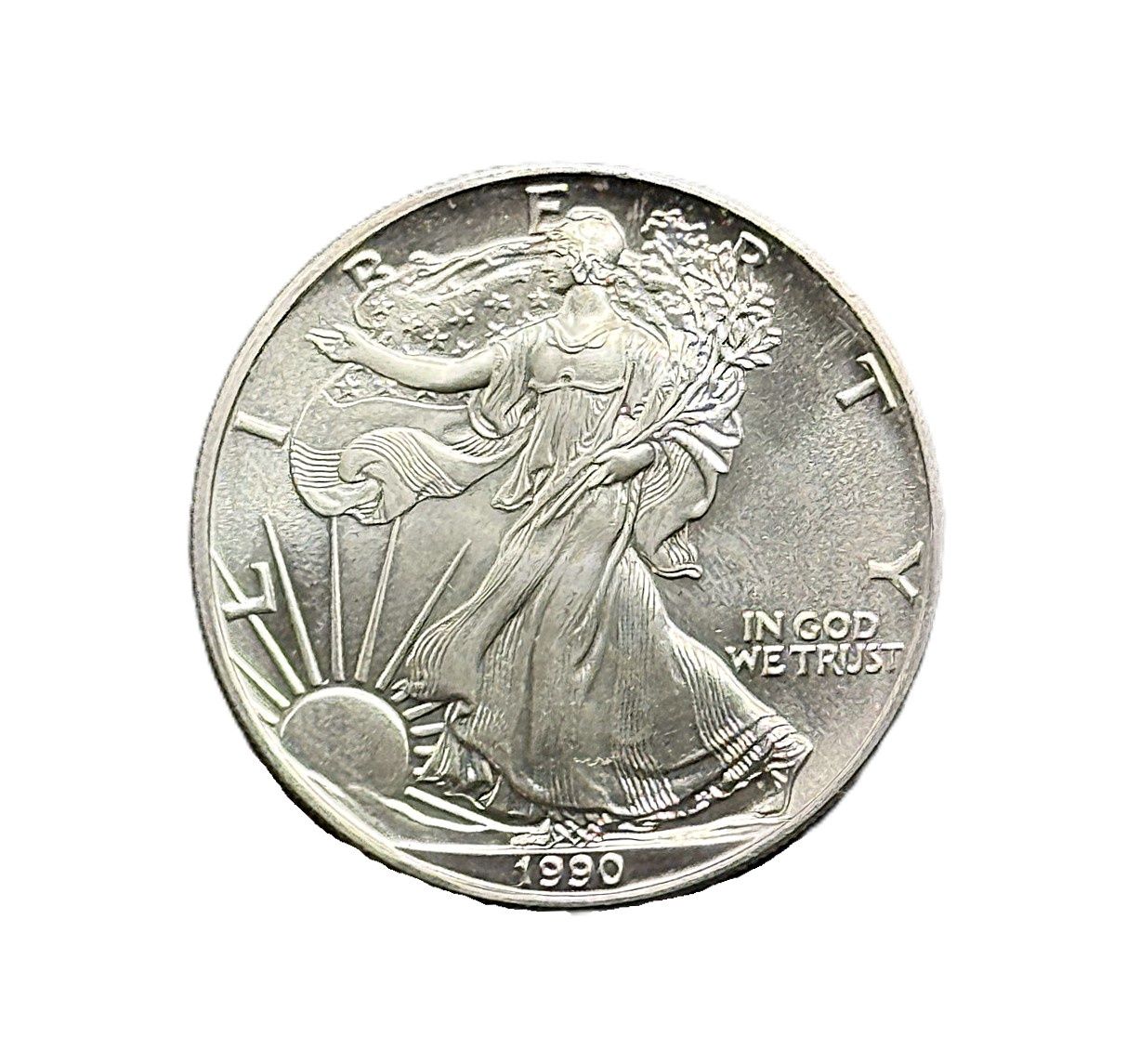 1990 American Silver Eagle 1 oz Silver Coin