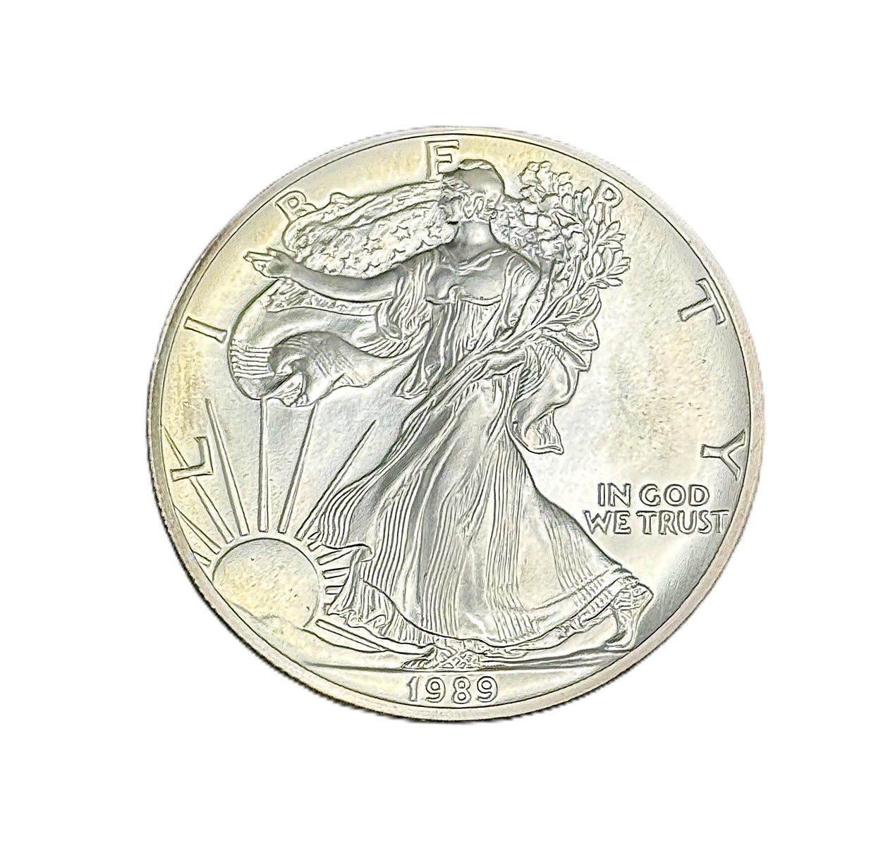 1989 American Silver Eagle 1 oz Silver Bullion Coin