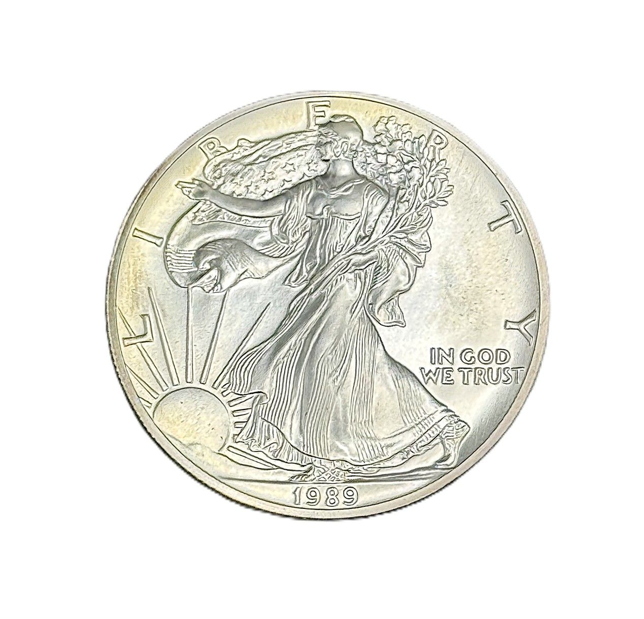 1989 American Silver Eagle 1 oz Silver Bullion Coin