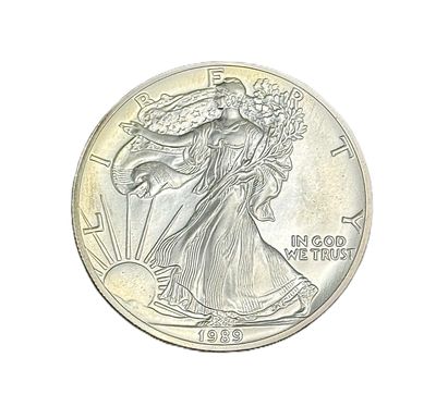 1989 American Silver Eagle 1 oz Silver Bullion Coin