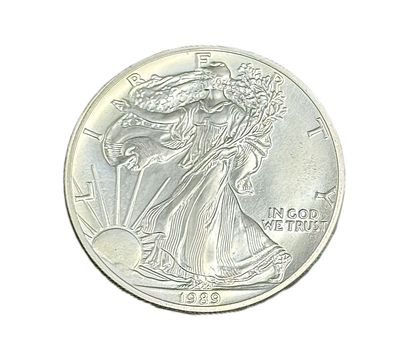 1989 American Silver Eagle 1 oz Silver Coin