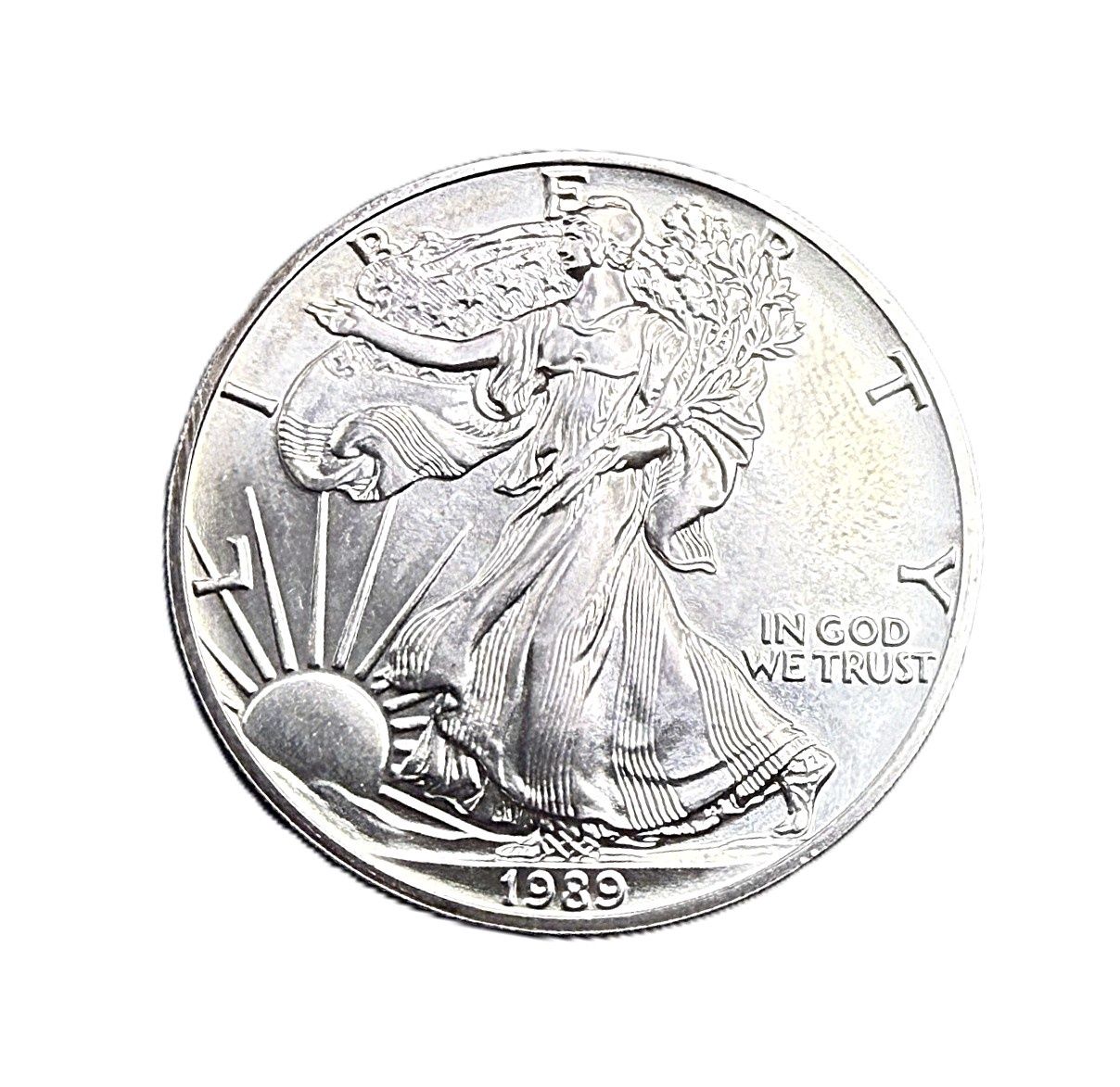 1989 American Silver Eagle 1 oz Silver Bullion Coin BU