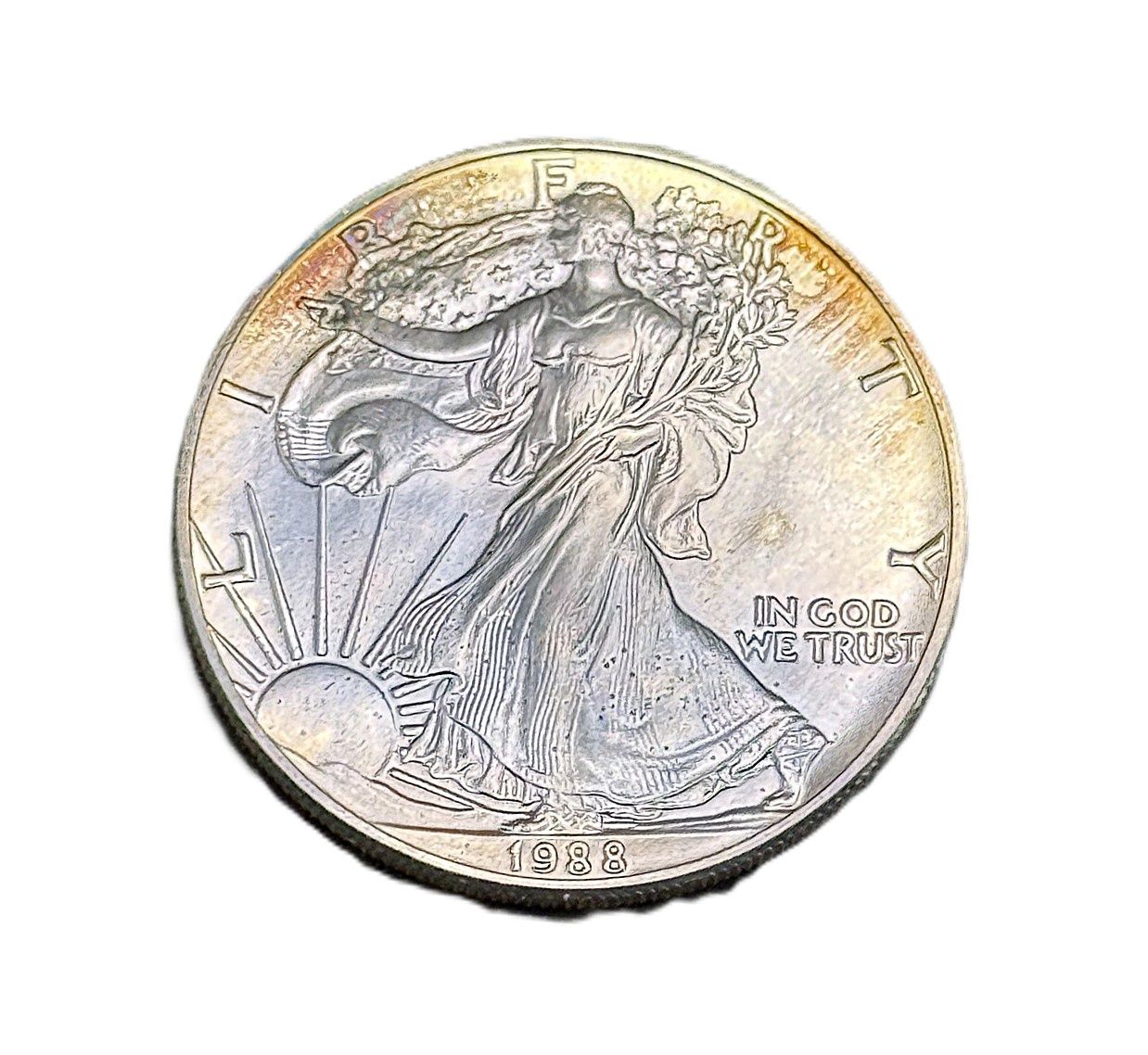 1988 American Silver Eagle 1 oz Silver Bullion Coin
