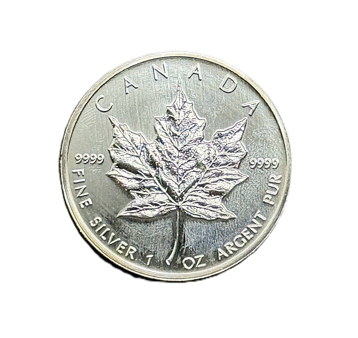 1993 Canada 1 oz Silver Maple Leaf $5 Bullion Coin