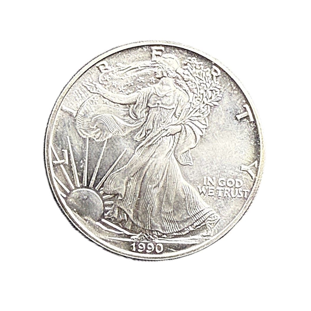 1990 American Silver Eagle  1 oz Coin