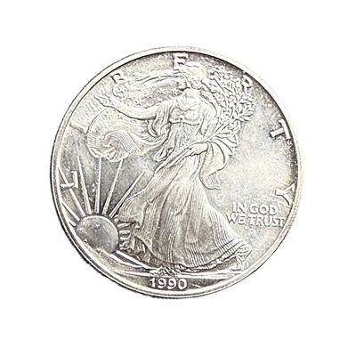 1990 American Silver Eagle  1 oz Coin