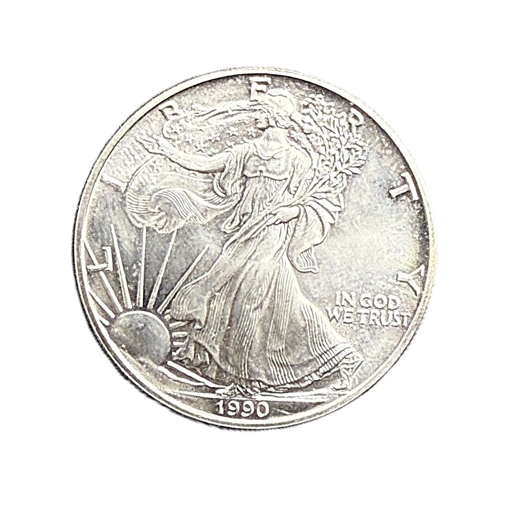 1990 American Silver Eagle  1 oz Coin