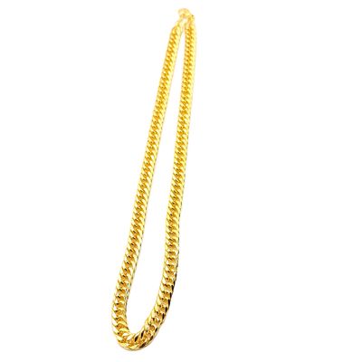 14k Gold over Sterling Silver Cuban Chain- Size: 20" X 8.5mm