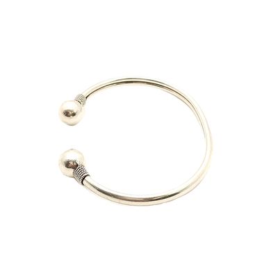 Sterling Silver 3/4 Ball Bangle Bracelet