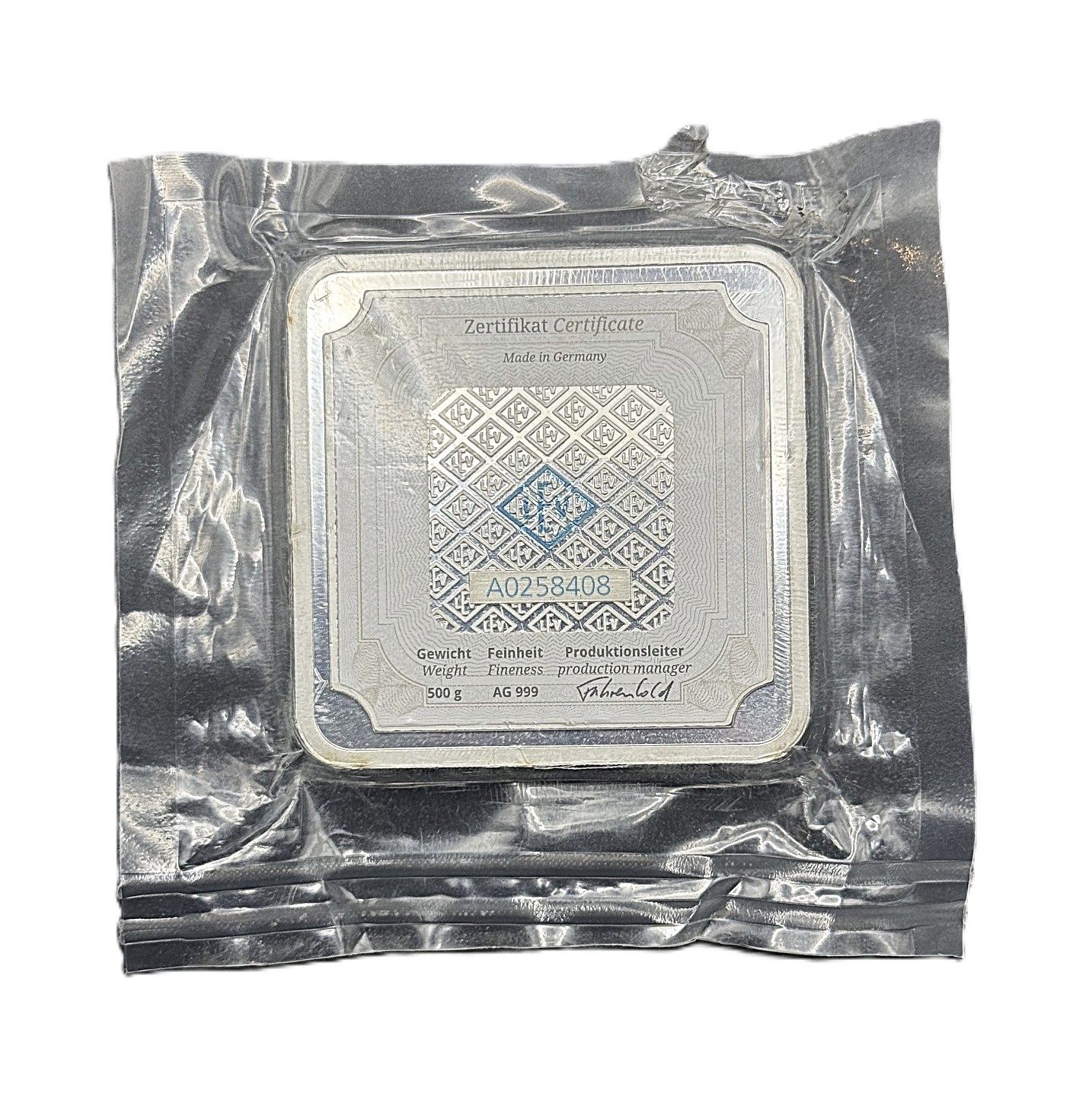 500g Geiger Edelmetalle Schloss Güldengossa Silver Bar