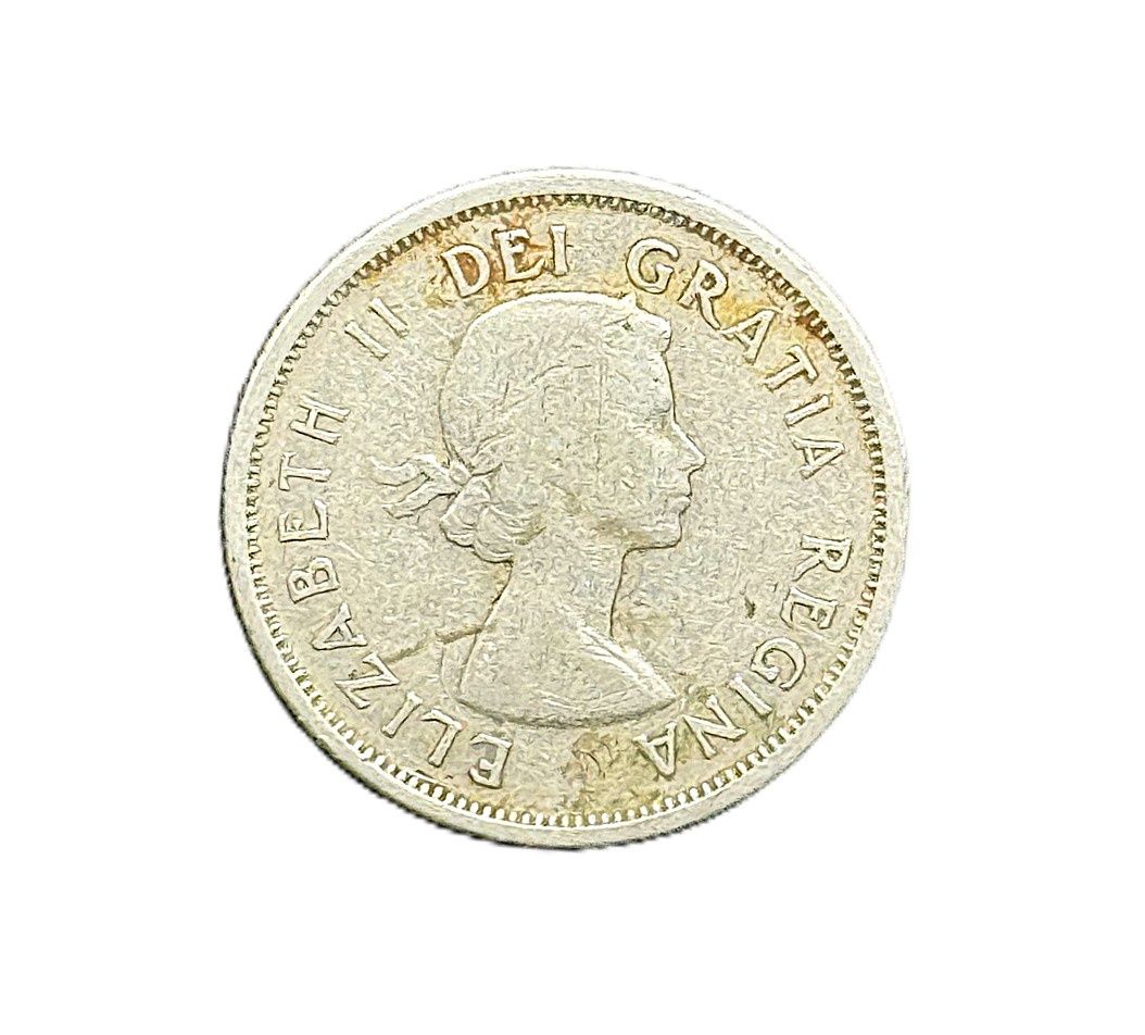 1957 Canada Silver 25 Cents Caribou Quarter