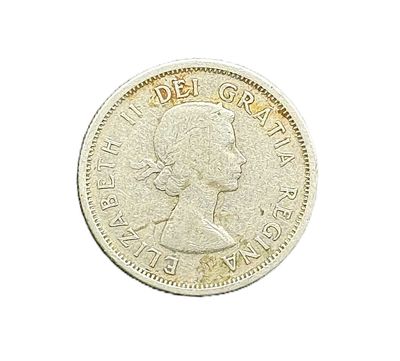 1957 Canada Silver 25 Cents Caribou Quarter