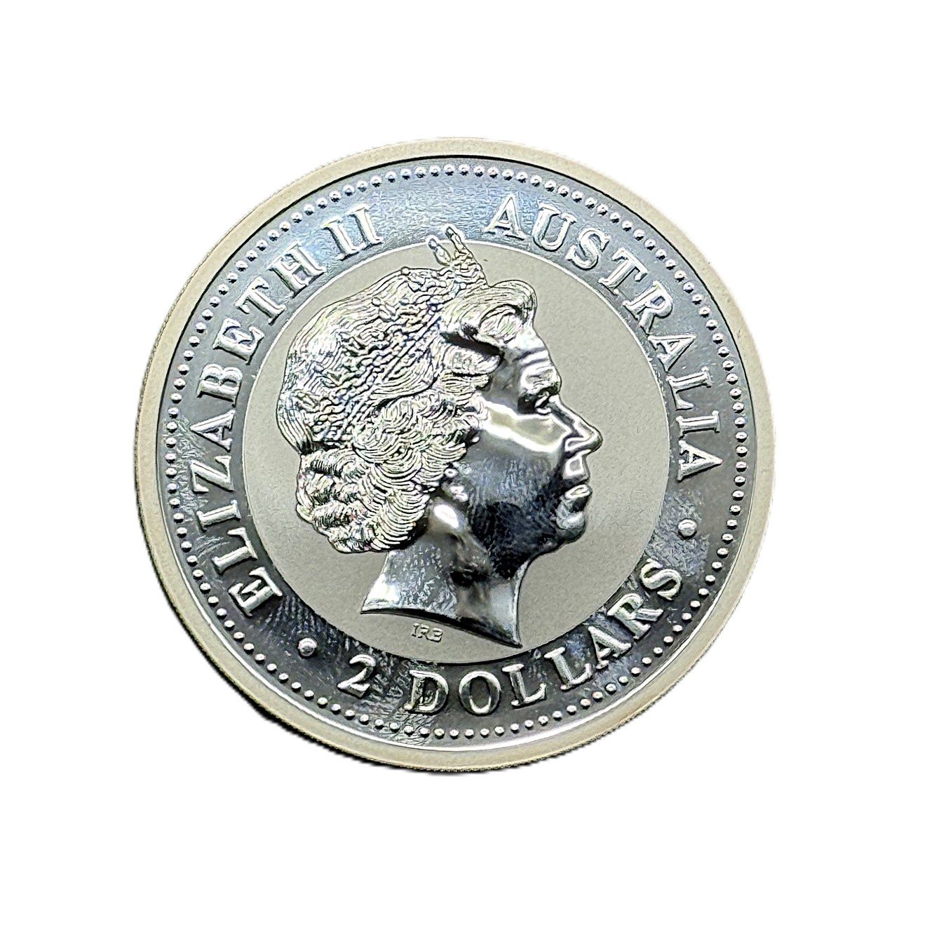 2005 Australia 2 oz Silver Lunar Rooster