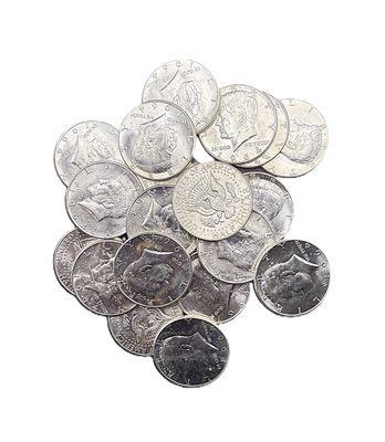 1964 Kennedy Half Dollar 90% Silver Uncirculated Lot of 5