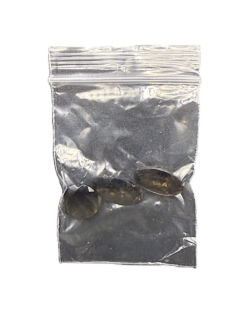 Natural Smoky Quartz Faceted Gemstone Lot - 3 Dark Brown Loose Stones
