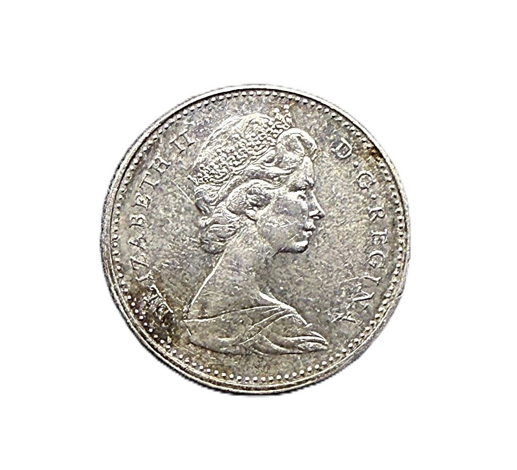 1968 Canada 10 Cents Nickel Bluenose Dime
