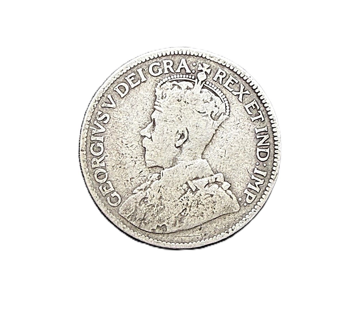1914 Canada Silver 25 Cents George V Quarter