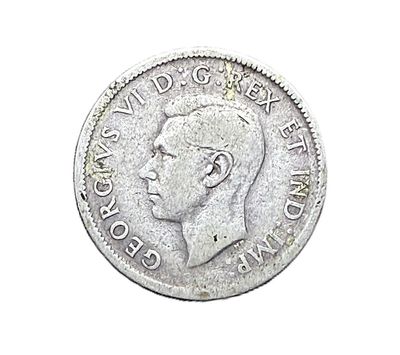 1943 Canada Silver 25 Cents Caribou George VI Coin