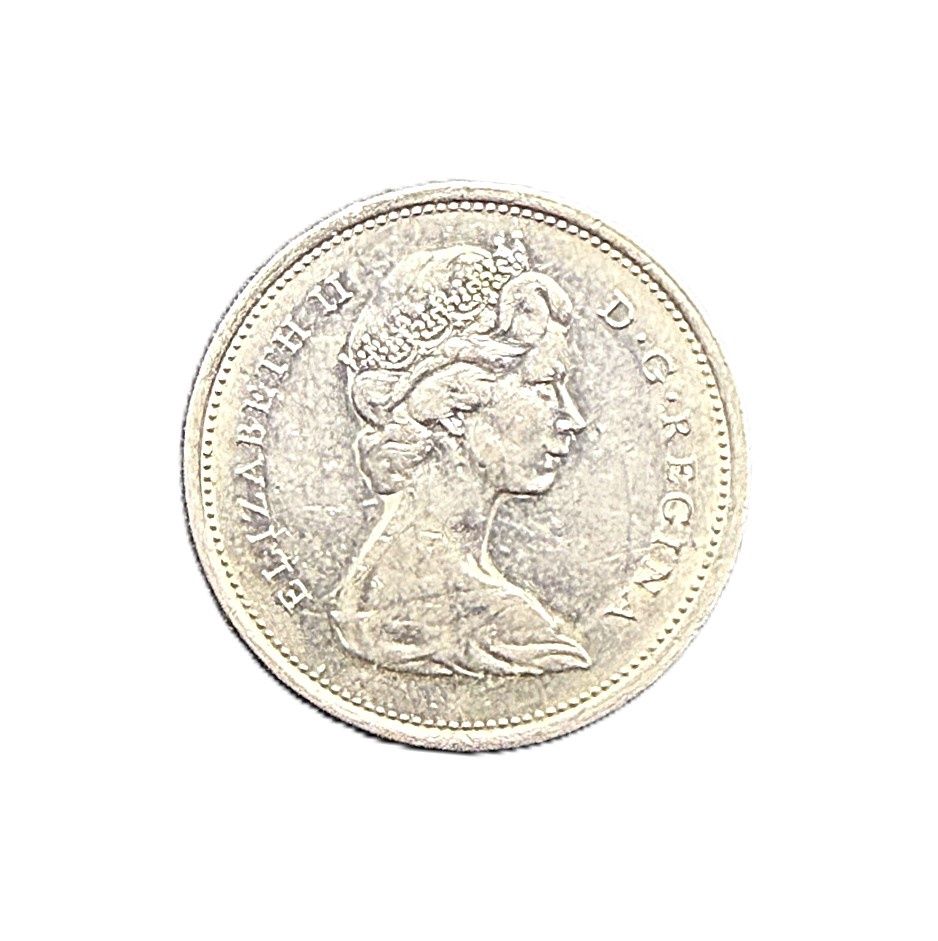 1968 Canada 25 Cents Nickel Quarter Elizabeth II Caribou