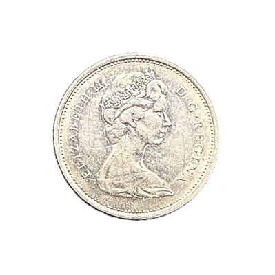 1968 Canada 25 Cents Nickel Quarter Elizabeth II Caribou