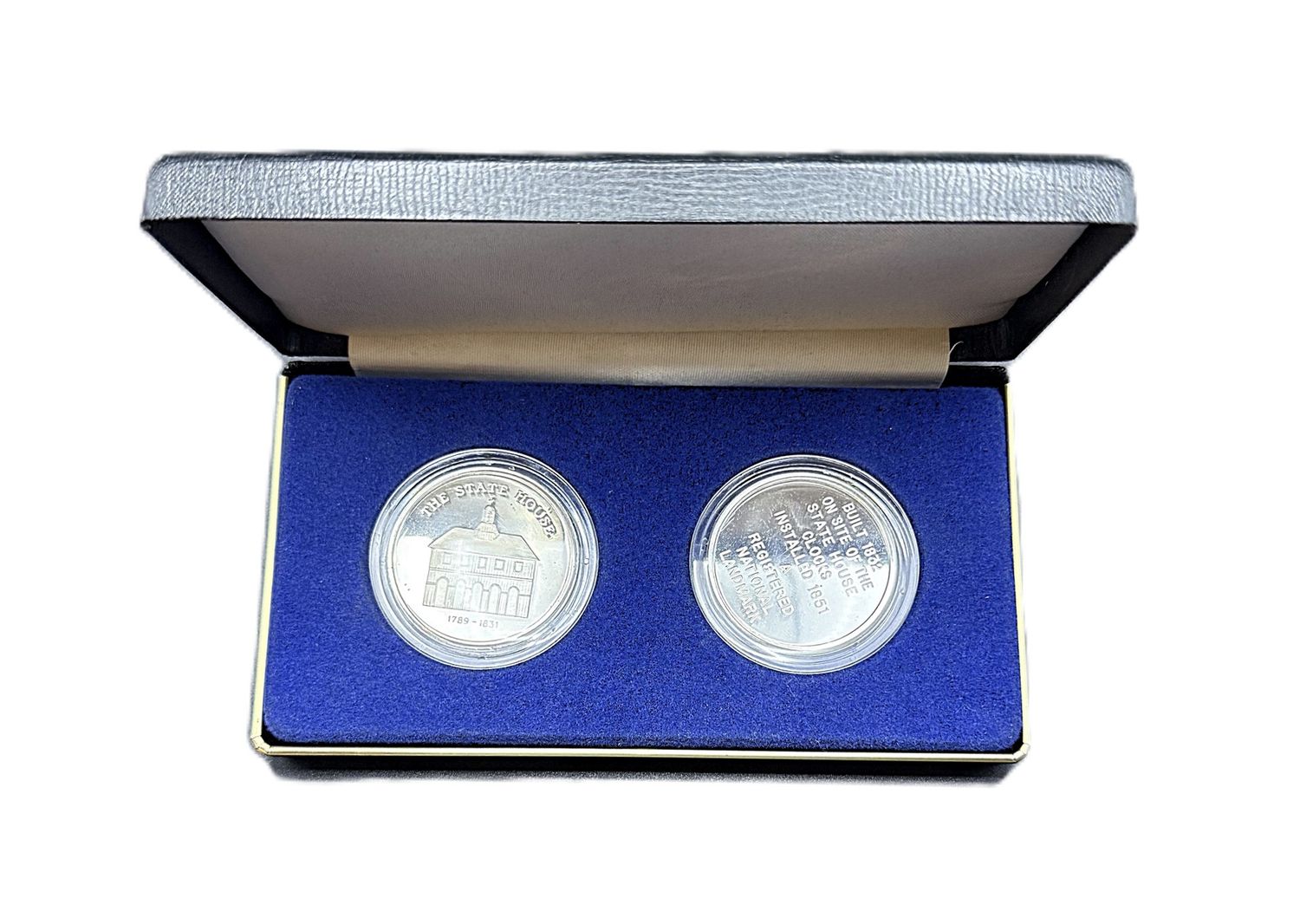 North Carolina State House &amp; Market House Silver Medal Set (2-pc)