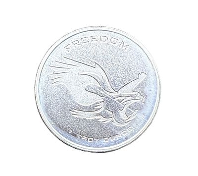Asahi Freedom Liberty Eagle &amp; Statue of Liberty- 1 oz Silver Round