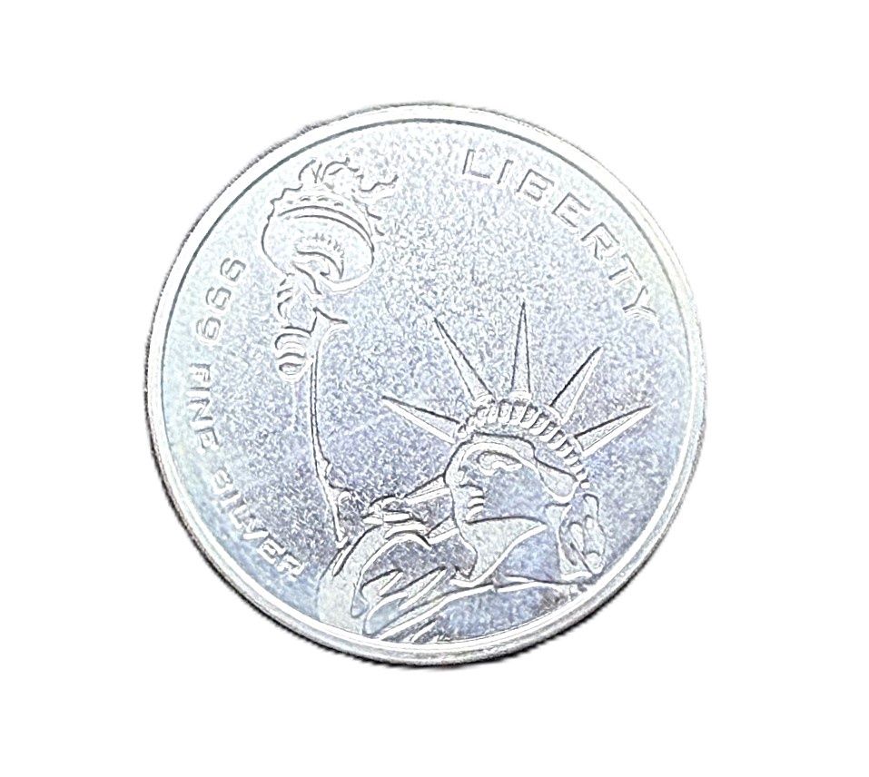Asahi Freedom Liberty 1 oz Silver Round - Eagle &amp; Statue of Liberty
