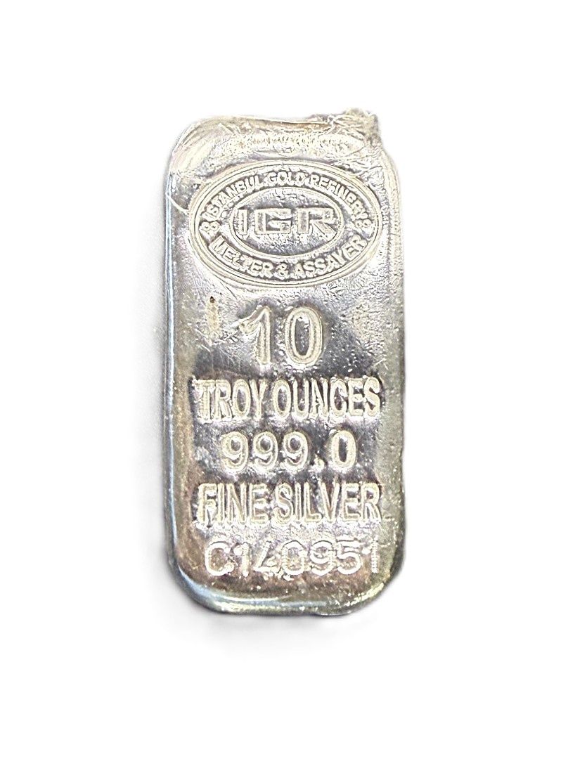 10 oz Silver Bar Istanbul Gold Refinery IGR