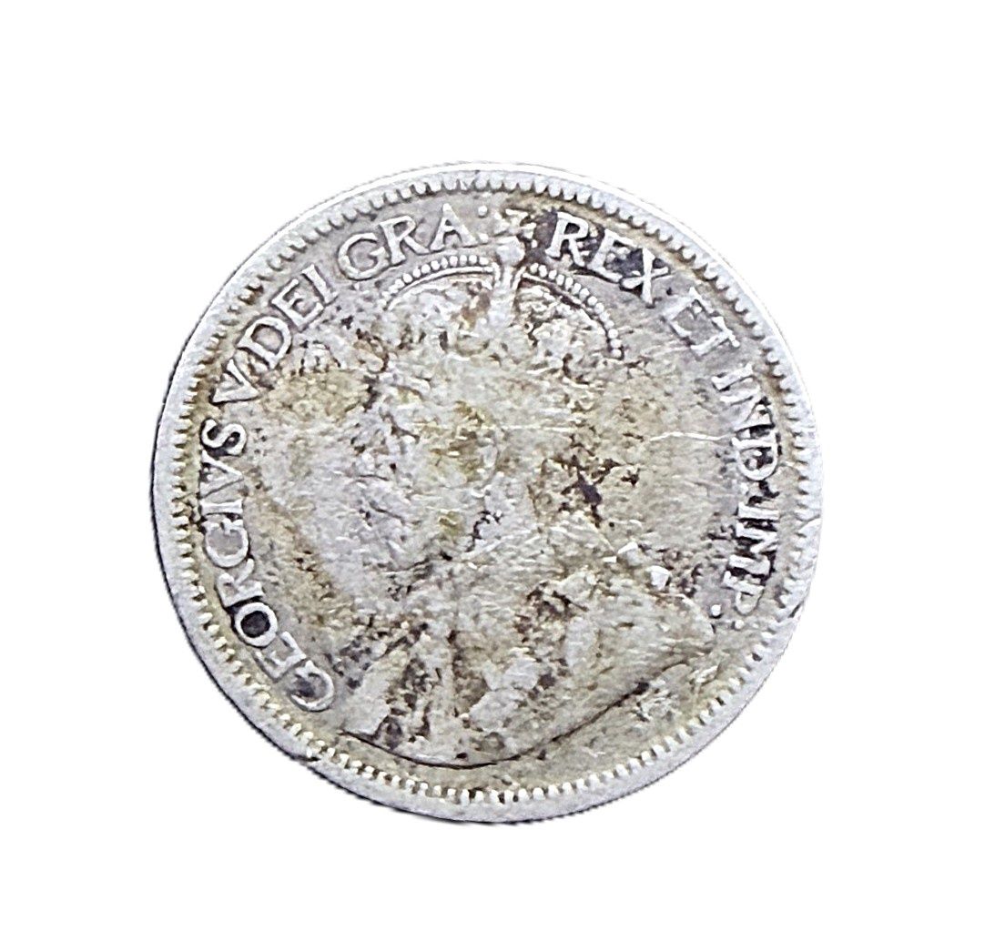 1936 Canada 10 Cents Silver Coin