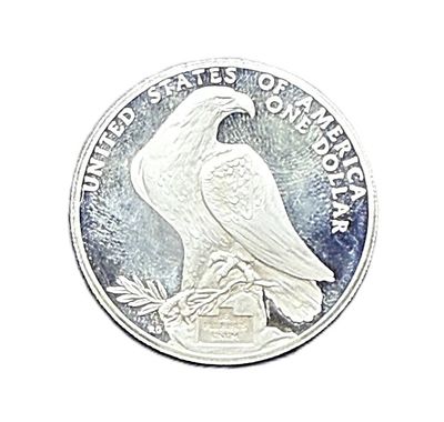 1984-S Los Angeles Olympiad Coliseum Commemorative Proof Silver Dollar