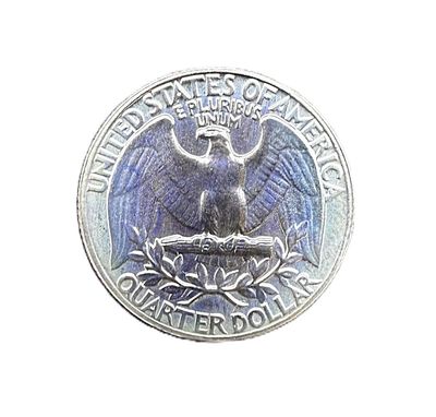 1959 Washington Quarter Silver Coin - Toned AU