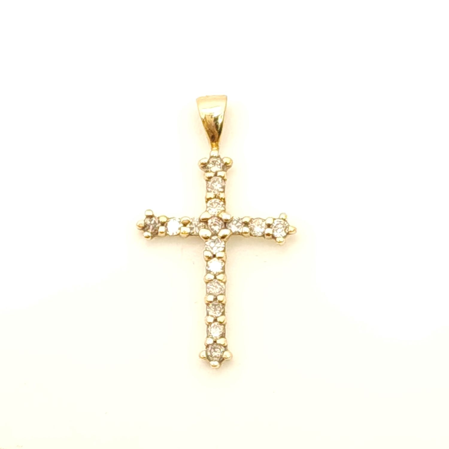 10k Gold Diamond Cross