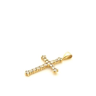 10k Gold Diamond Cross