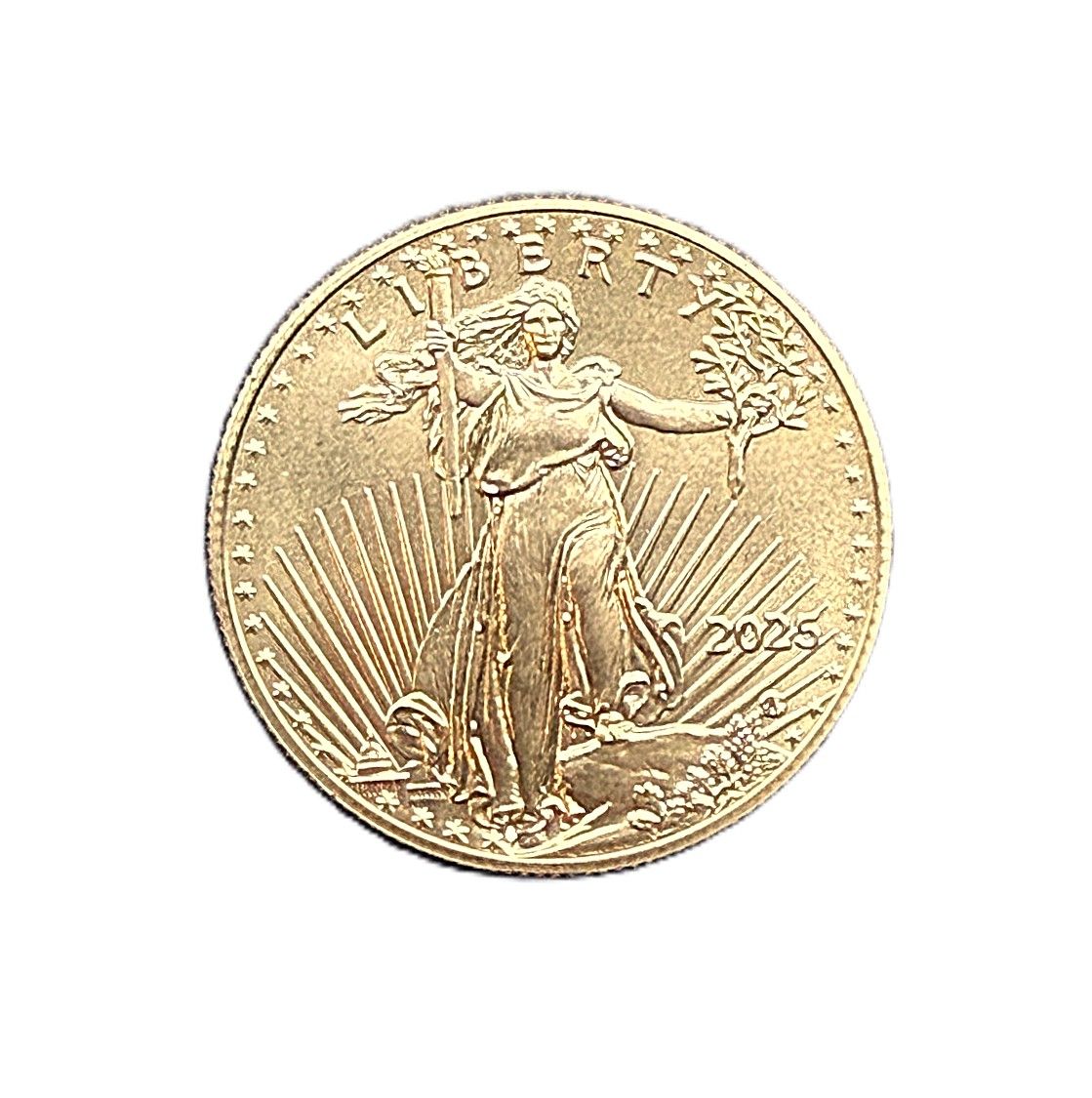 2025 $25 American Gold Half Eagle Gold Bullion 1/2 oz  - BU