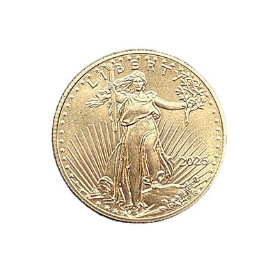 2025 $25 American Gold Half Eagle Gold Bullion 1/2 oz  - BU