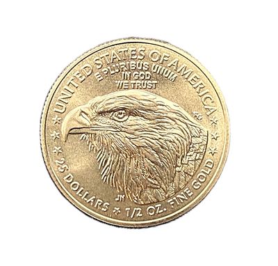 2025 $25 American Gold Half Eagle Gold Bullion 1/2 oz  - BU