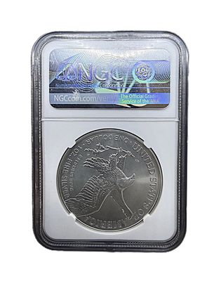 2021 American Silver Eagle Type 2 NGC MS70 First Day of Issue Eagle Landing