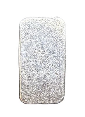 5 Oz 9Fine Mint Poured Silver Bar