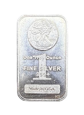 1 oz Highland Mint Walking Liberty Silver Bar