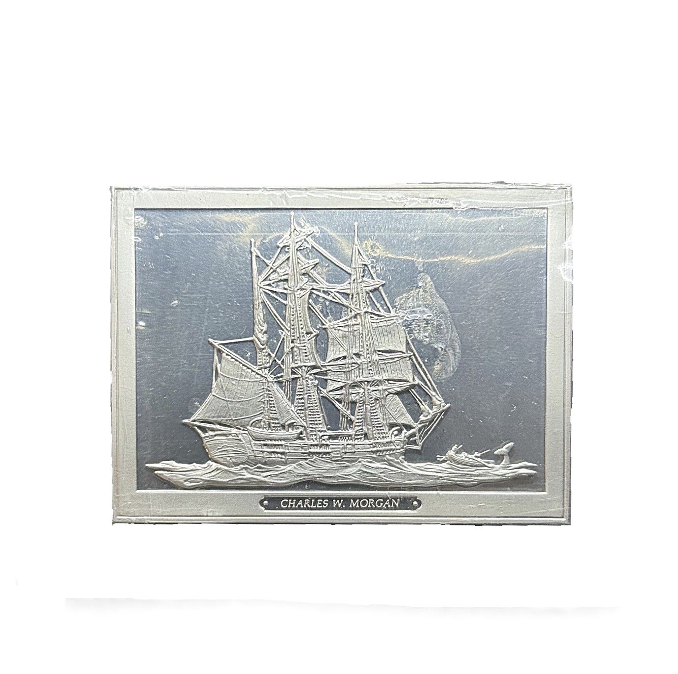 1976 Franklin Mint Charles W. Morgan - Great Sailing Ships of History First Edition Proof Sterling Silver Ingot